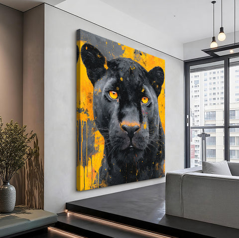 Toile - Golden Panther