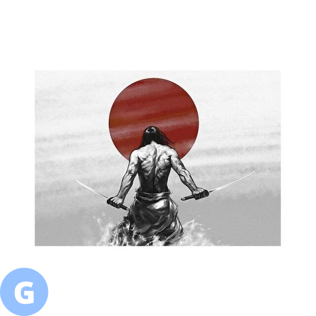 Toile - Japanese Samurai