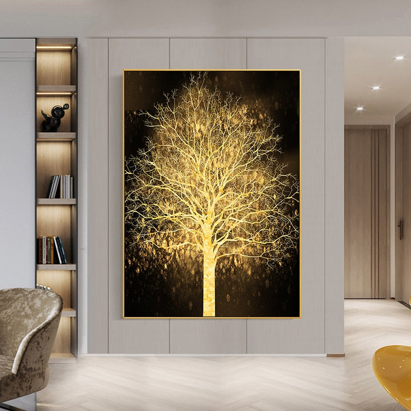 Toile - Gold Tree