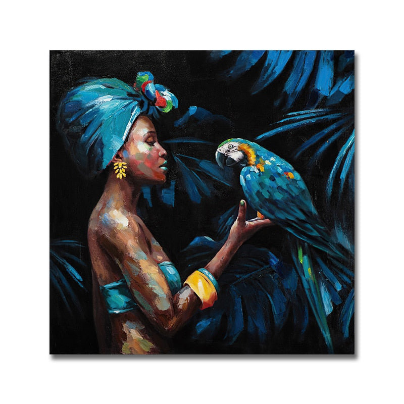 Toile - Blue Parrot