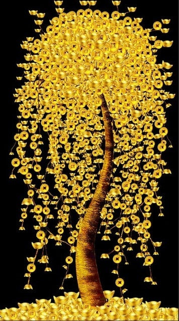 Toile - Golden Tree Leaves