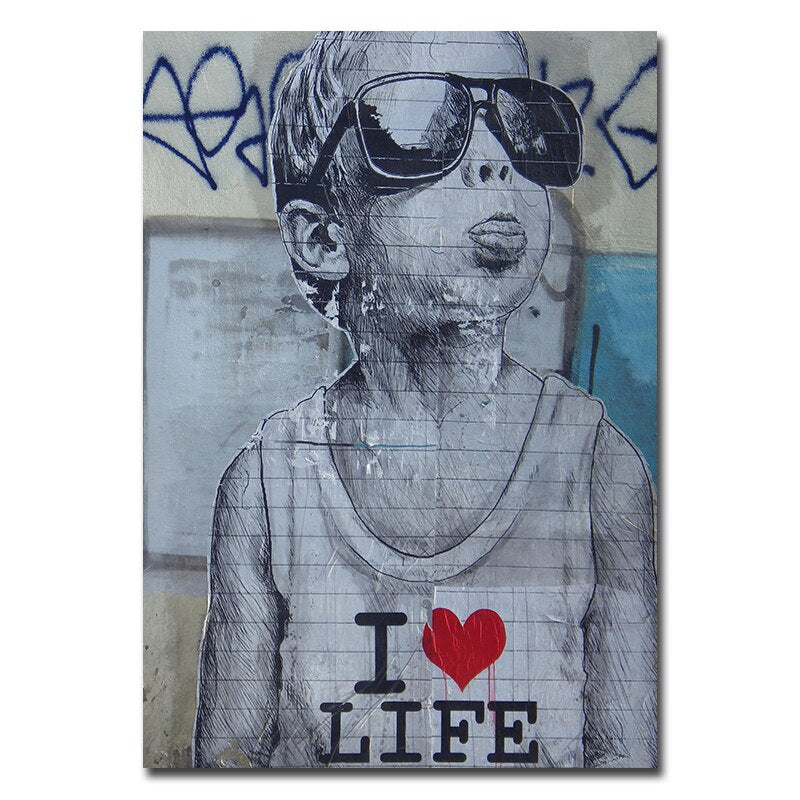 Toile - I Love Life