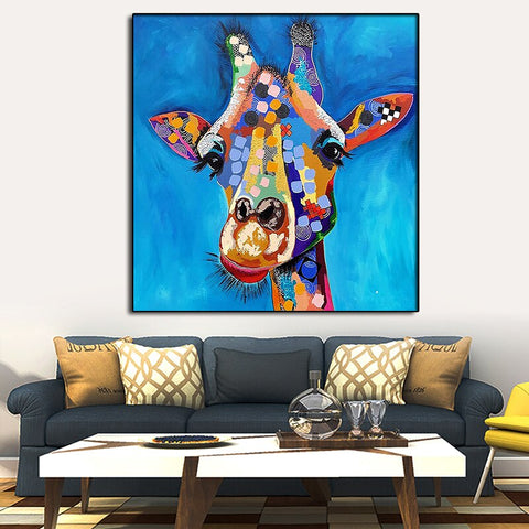 Canvas - Selfie Giraffe