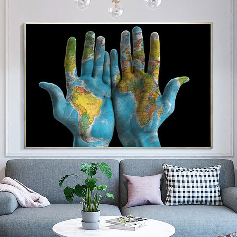 Toile - World in Hands