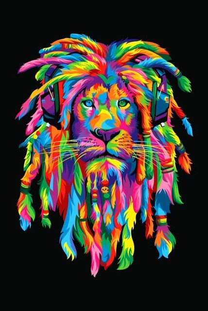 Toile - Rasta Lion