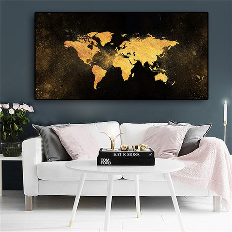 Toile - Gold World