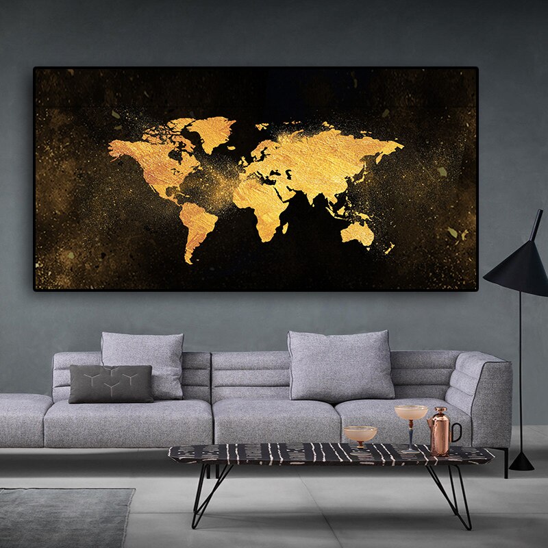 Toile - Gold World