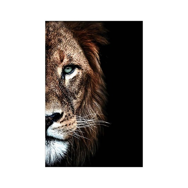 Canvas - Lion Couple