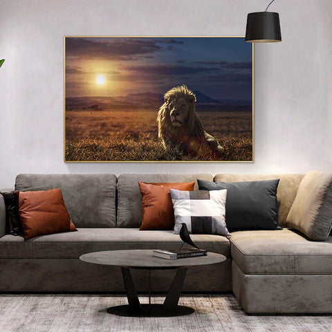 Toile - Lion Sunrise