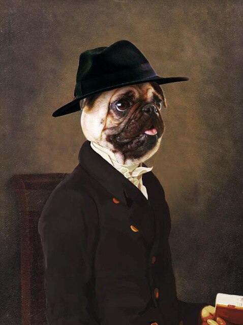 Toile - Gentleman Bouledogue