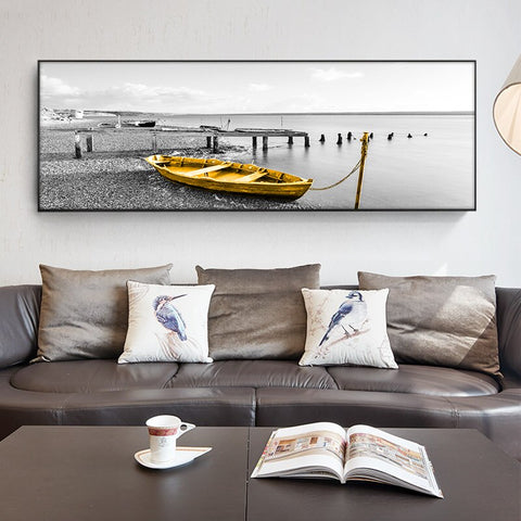 Toile - Gold Boat