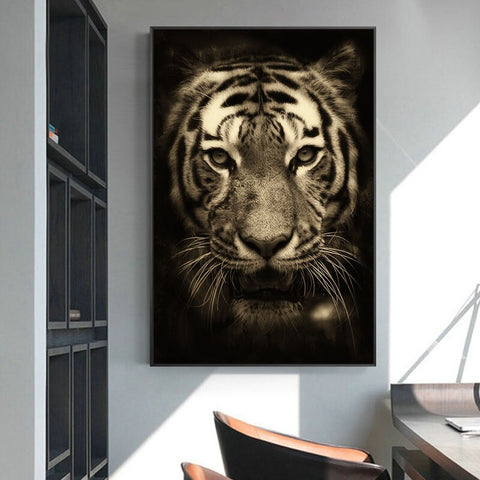 Canvas - Tiger Sepia
