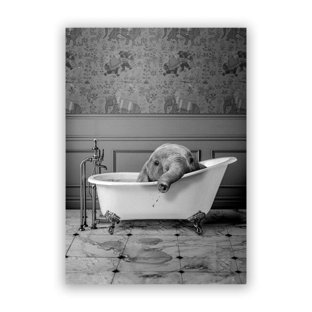 Canvas - Animal Bath