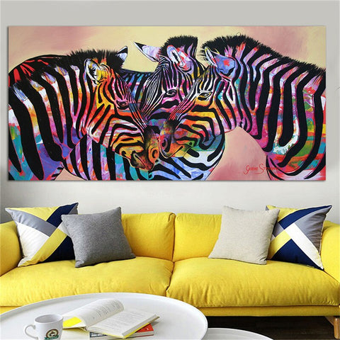 Toile - Colored Zebra