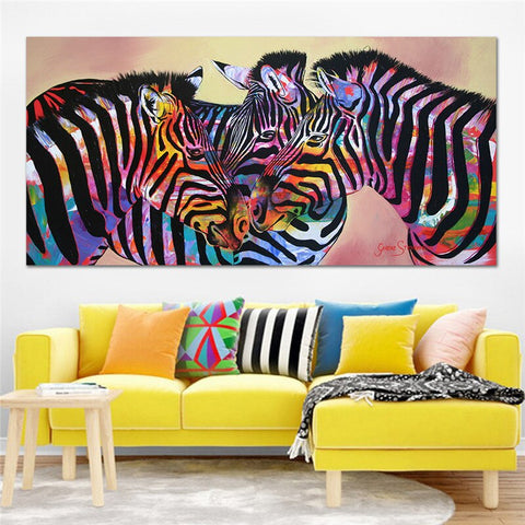 Toile - Colored Zebra