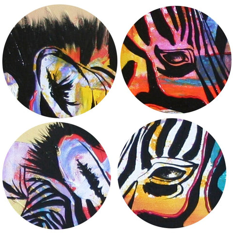 Toile - Colored Zebra
