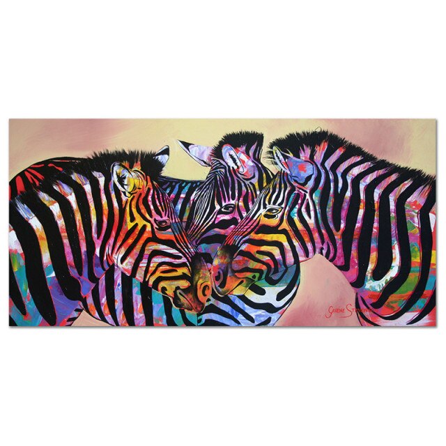 Toile - Colored Zebra