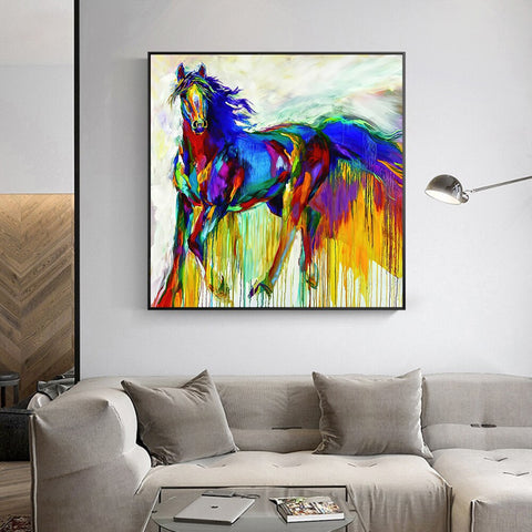 Toile - Rainbow Horse