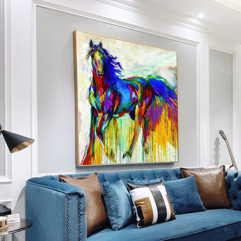 Toile - Rainbow Horse