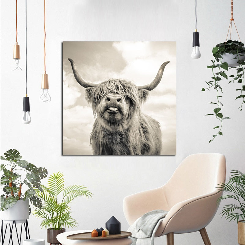 Toile - Highland Cow