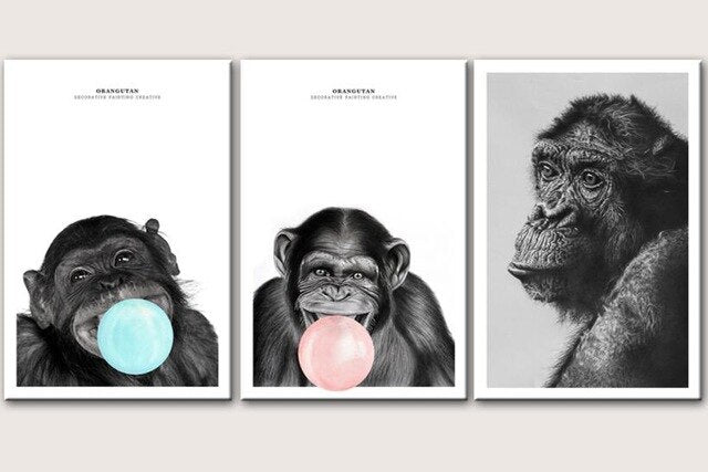 Canvas - Cute Monkeys