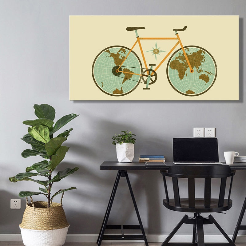 Toile - Bike the World